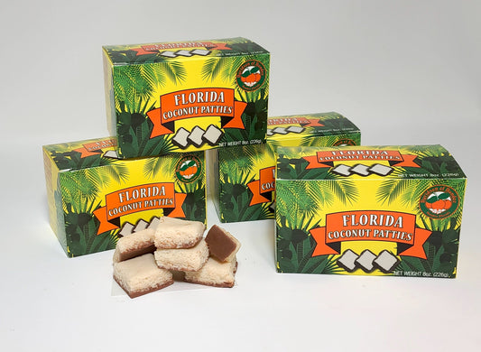 Florida Coconut Patties - 4 Boxes