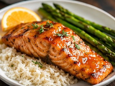Orange Marmalade Glazed Salmon
