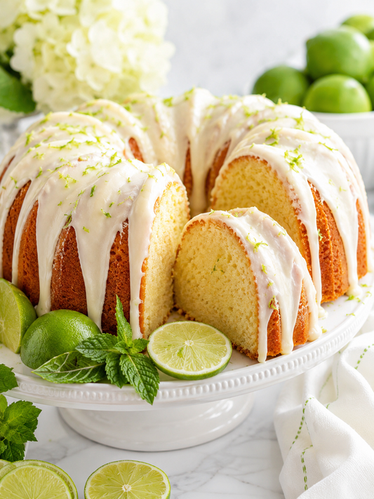 Florida Key Lime Pound Cake with Key Lime Cream Cheese Icing