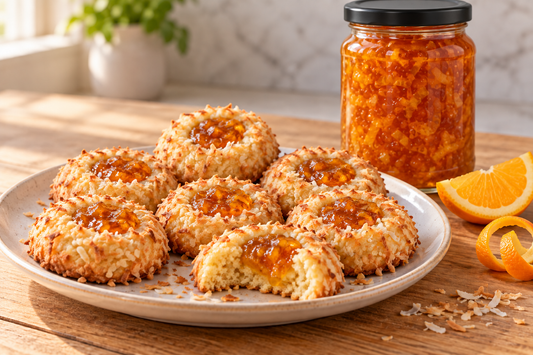 Florida Orange-Coconut Marmalade Thumbprint Cookies