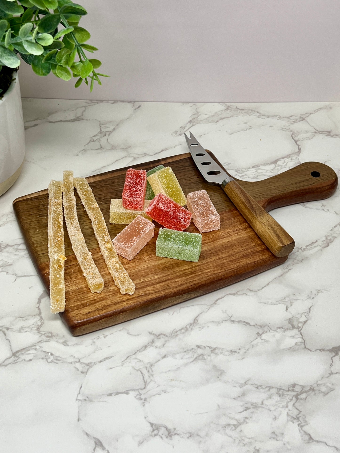 Handcrafted Cutting Board with Knife