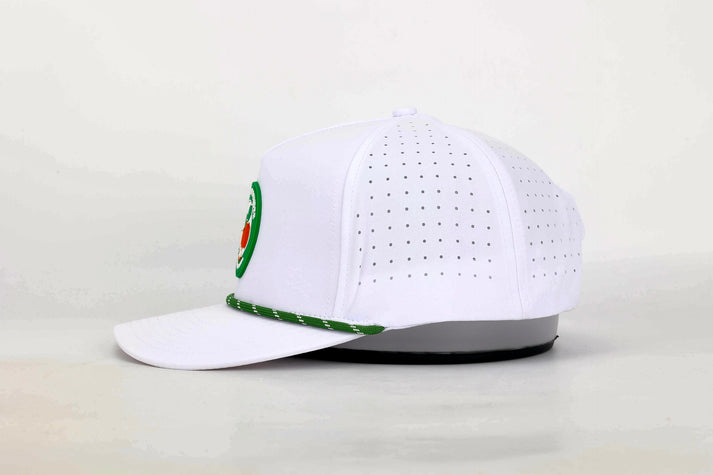 Performance Rope Hat - White or Black, Silicone Patch Logo – Davidson ...