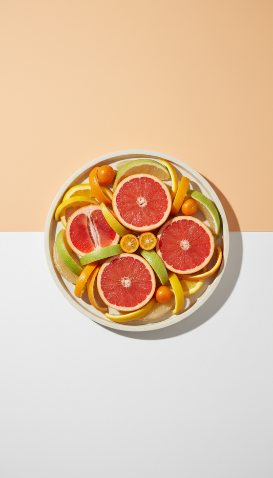 Scarlet grapefruit and citrus peel combo tray